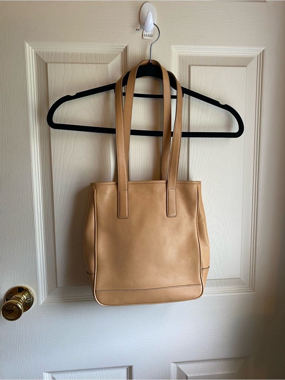 Vintage Y2K Coach Leather Tote Bag in Tan NoMOS-7776 Hamptons Style